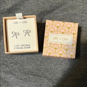 Sterling Silver Bow Earrings